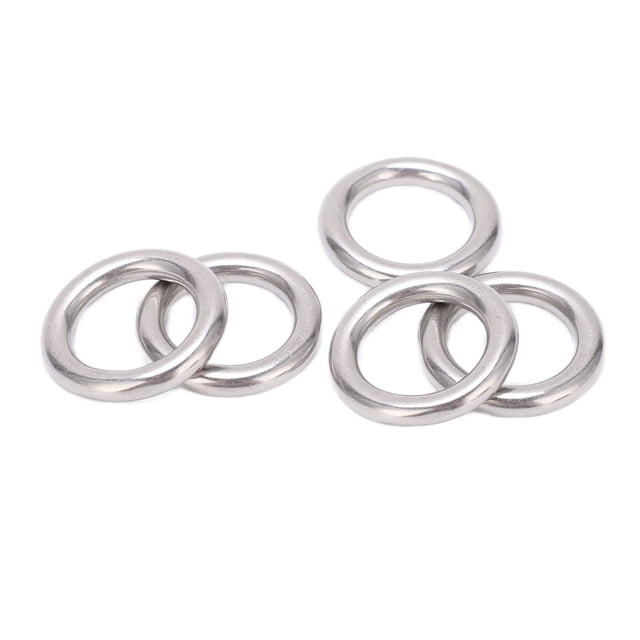 Stainless Steel Round Ring, Stainless Steel O Rings Wide Application Rust Resistance Reusable Reliable For Diving For Sailing 5x25mm,5x20mm