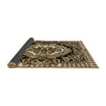 thumbnail image 2 of Ahgly Company Indoor Square Medallion Brown French Area Rugs, 5' Square, 2 of 4