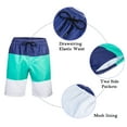 thumbnail image 5 of LELINTA Mens Swim Trunks Watershort Swimsuit Board Colorblock Shorts Bathing Suits Elastic Waist Drawstring, 5 of 8
