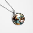 thumbnail image 4 of Platypus Elegant Circular Pendant Necklace with Glass Design for Women - Stylish Womens Necklaces, 4 of 5