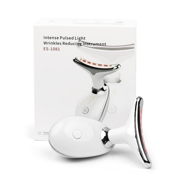 7-in-1 LED Electronic Facial Massager Beauty Neck Instrument Skincare Facial Massager Skin Care Vibration Double Chin Facial Sculpting Tools Face Lifting Equipment The ideal gift for your girlfriend