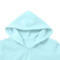thumbnail image 6 of Girls Hoodie Jacket Sweatshirt Boys Zip up Long Sleeve Casual Crop Sweatshirts with Pockets Kids Fall Solid Fashion Jackets, 6 of 7
