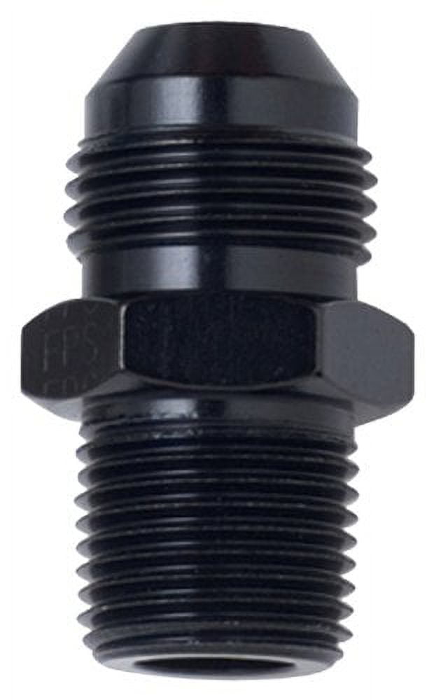 Fragola Performance 481662-Bl Straight Adapter Fitting #6 X 1/8 Mpt Black