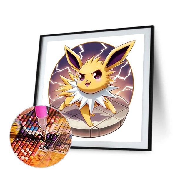 Cuadros Decorativos Pokemon Eevee Diamond Painting Kits Full Round Drill Art Craft Decor (A5520) Ehuebsd embutido en tela