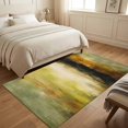 thumbnail image 4 of Area Rugs 3'x5', Green Abstract Carpet Runner Indoor Outdoor Rugs Home Decor Aesthetic, Autumn Rustic Gradient Vintage Oil Painting Non Slip Mats Washable Accent Rug for Living Room Bedroom, 4 of 7