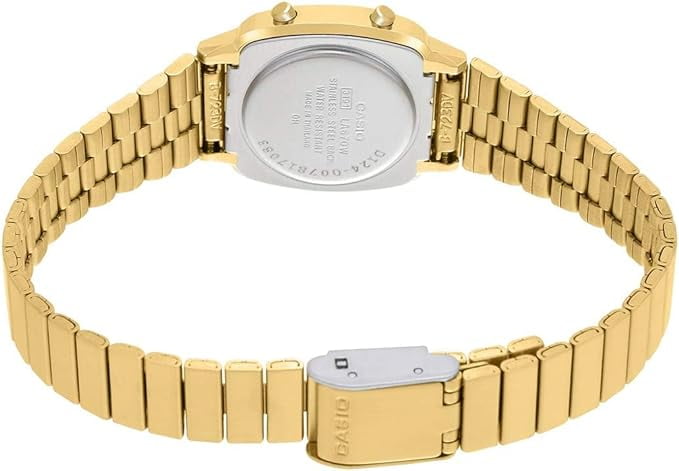 Casio Ladies Stainless Steel Gold Digital Watch LA670WGA-1CR