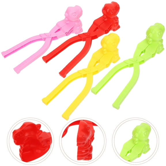 MLINS 8 pcs Molds Portable Cartoon Snow Toys Playing Makers Snow Toys