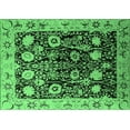 thumbnail image 1 of Ahgly Company Indoor Rectangle Oriental Emerald Green Industrial Area Rugs, 2' x 4', 1 of 4