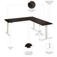 thumbnail image 6 of Move 60 Series 72W L Shaped Standing Desk in Black Walnut - Engineered Wood, 6 of 7