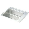 Elkay Drkad252255r 25" Single Basin Drop In Stainless Steel Utility Sink - 4 Faucet Holes