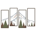 thumbnail image 4 of ESTART 4 PCS Metal Mountain and Forest Wall Art, Colorful Rustic Nature Landscape Decor for Living Room, Bedroom, or Office (Middle), 4 of 9