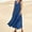 Blue, variant on Baqcunre Womens Dresses,Womens Solid Color Round Neck Pockets Casual Long Dress Daily Tank Dress Holiday Dresses for Women,Long Dresses for Women Casual Dresses for Women Green Dresses 3XL