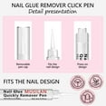 thumbnail image 3 of xianlin-3 IN 1 Nail Glue Remover,3PCS 6ML Nail Glue Remover Pen For Press On Nails,Click Remove Pen Design,Click Glue Gel For Fake Nails Debonder Adhessive Not for Gel Polish Base Coat, 3 of 4