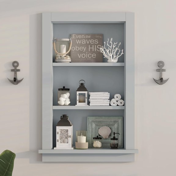 Recessed Medicine Cabinet,in Wall Shower ,14x24 Bathroom Cabinet with Storage,Bathroom  for Shower Wall for Bedroom/Hallway,Wall Niches Insert for Drywall,Grey/MDF