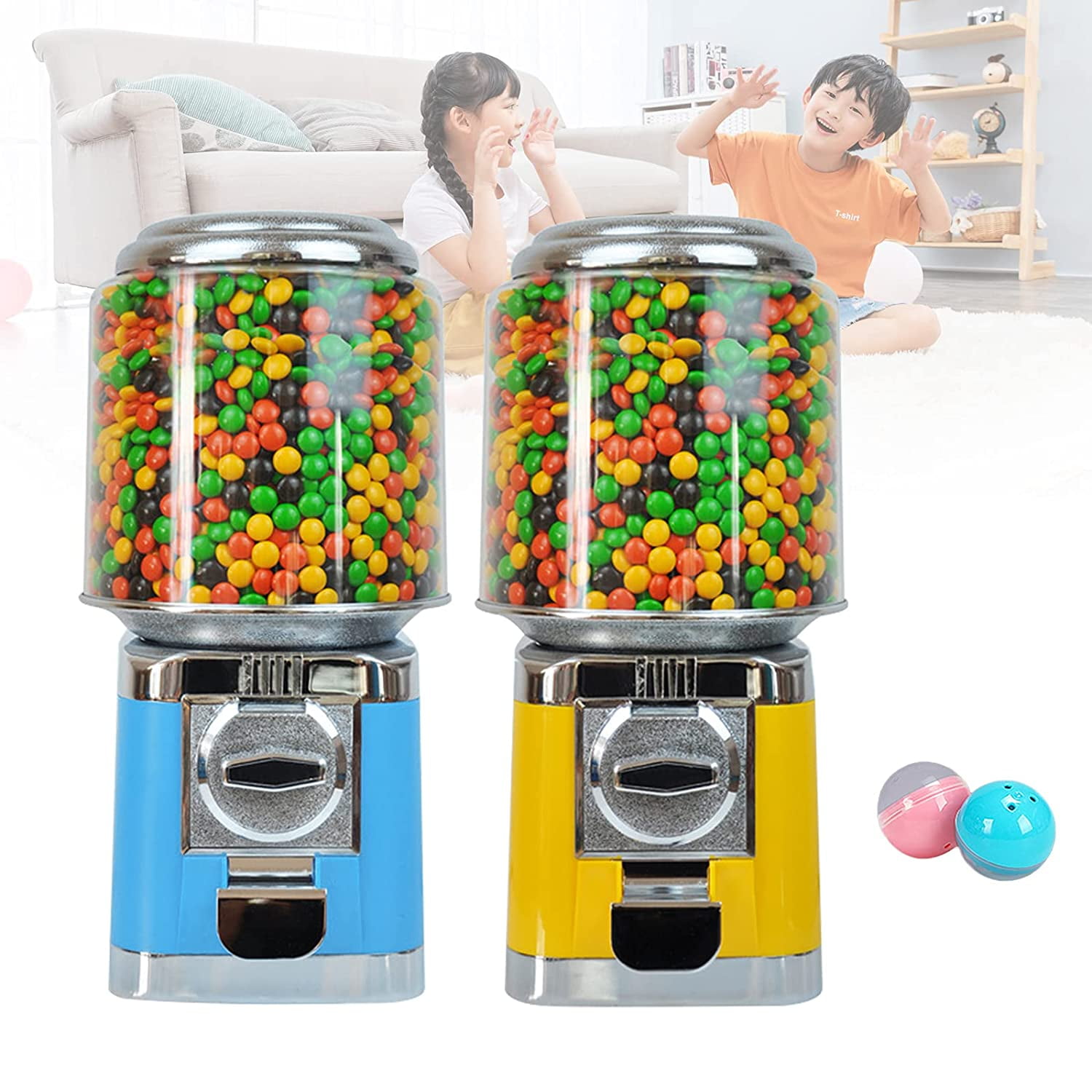 Buy OUKANING Candy Bulk Gumball Vending Machine Nut Vending Machine