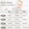 thumbnail image 5 of Bublo Baby Baby Wearable Blanket, Cotton Sleep Sacks for 6-12 Months, 2 Pack Unisex Sleeping Bag Sack, Medium Size, 2-Way Zipper, 0.5 Tog Breathable Cotton, 5 of 8