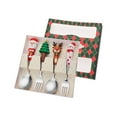 thumbnail image 2 of jifeng Christmas Spoons Forks Set Flatware Cutlery Set Tea Spoons Utensils Xmas Cutlery Green Box, 2 of 9