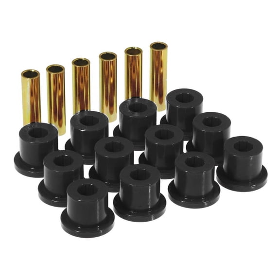 Prothane 67-87 GM Rear Spring & Shackle Bushings (w/ 1.5in Bushings) - Black Fits select: 1967-1986 CHEVROLET C10, 1987 CHEVROLET R10