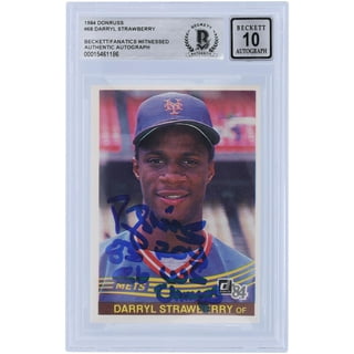 Fanatics Authentic Darryl Strawberry New York Mets Autographed Mitchell and Ness White 1986 World Series Jersey