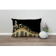 thumbnail image 4 of Throw Pillow Cover Old Vintage Abstract Piano and Music Note Decorative Pillow Case Home Decor 20x12 Inches Pillowcase, 4 of 6