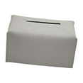 thumbnail image 3 of GUOOL PU Leather Tissue Box Napkins Dispenser for Table Vanity Countertop House Gray, 3 of 9
