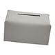 thumbnail image 3 of Caja de pañuelos de cuero PU, de servilletas, caja de almacenamiento, servilletero de escritorio para tocador, encimera, hogar, sala de Gris Baoblaze Contenedor de servilletas, 3 of 8