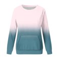 thumbnail image 4 of Womens Fall Tops 2024 Womens Workout Tops Fashion Print Long Sleeve Blouse Round Neck Casual Tops Sweatshirt, 4 of 5