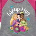 thumbnail image 3 of Disney Princess - Group Hug - Toddler And Youth Girls Raglan Graphic T-Shirt, 3 of 5