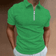 thumbnail image 5 of Camisetas de hombre con cuello y músculos, camisetas azules para hombre, camisetas tipo polo sin logotipo, camisetas de gimnasio lisas con cremallera, ropa ajustada de verano talla XL para hombre 2024, 5 of 5