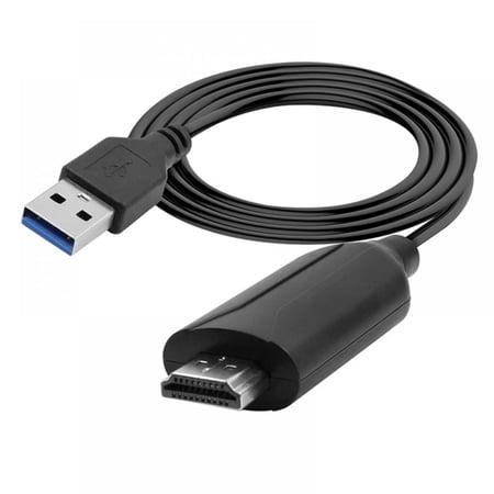 HDMI-Compatible to USB 2.0 Video Capture Cable, 1080P Audio Video Converter Adapter for OBS Streaming, Gaming, Online Meetings, Plug and Play