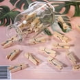 thumbnail image 5 of Laklulu Svalor 150 piezas mini clips de madera, 2,5/3/3,5 cm pequeños clips de madera, mini pinzas de madera para la ropa, clips decorativos, pequeños clips de madera para fotos, imágenes, collages,, 5 of 5