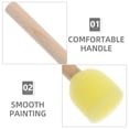 thumbnail image 3 of PTOOTP 12Pcs Natural Sponge Paint Brushes with Wood Handles for Smooth Painting, 3 of 8