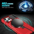 thumbnail image 4 of K-Lion for iPhone 15 Pro Case with Screen Protector,Mag Safe Magnetic Ring Holder Stand Shockproof Protective Case Military Grade Drop Protection Bumper Cover Case for iPhone 15 Pro,Red, 4 of 10
