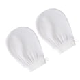 thumbnail image 2 of Toystoory 2 uds guantes de baño guante de baño exfoliante manopla Facial frotar la piel muerta para el baño accesorios de herramientas de limpieza del Juegos de accesorios de baño Blanco Toystoory HA084143-03, 2 of 6
