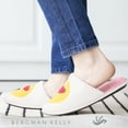 thumbnail image 4 of Slippers for Women, Fuzzy House Shoes, Smiley Face & Heart Eyes by Bergman Kelly, 4 of 12