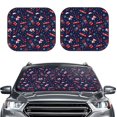 thumbnail image 2 of Saiise Winter Sports Fun Pattern for Foldable Car Sun Shades (2-Pack) Offer Sun Protection with an Easy-fold Design for Convenient Windshield Shading-Large, 2 of 6