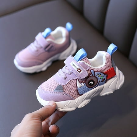 

Toyella Baby Shoes Soft Soled Girls Sports Shoes Pink 28