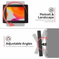 thumbnail image 4 of CTA Digital VESA-Compatible Rotary Ball-Head Adjusting Mount with Universal Security Enclosure (Black) - 7" to 14" Screen Support - 75 x 75, 100 x 100 - VESA Mount Compatible - 1 - Steel, 4 of 6