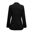 thumbnail image 4 of Gibobby Blazer de mujer casual chamarra para mujer con frente abierto para trabajo negocios casual para mujer(Negro,M), 4 of 5