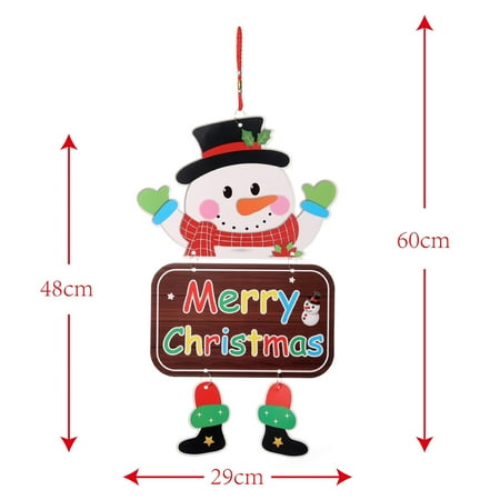 

Christmas decorations Clearance Hanging Ornaments Christmas Doorplate Pendant Hanging Old Man Snowman Pendant Decoration