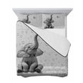 thumbnail image 7 of Modern Elephant Twin XL Size Down Alternative Comforter, Lightweight Comforter Quilt Bedding Set with Pillow Shams Grey Modern Art Bathtub All Seasons Bed Comforter Duvet Insert 68"x98", 7 of 7