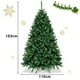 thumbnail image 2 of Costway 1,8m Árbol de Navidad Árbol Artificial con Base en Metal Resistente Plegable Árbol en PVC para fiesta casa Mercados Verde, 2 of 7