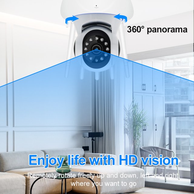 720P 1MP Baby Monitor Detección de movimiento Cámara de vigilancia de visión nocturna (US 64G) Ehuebsd Para estrenar