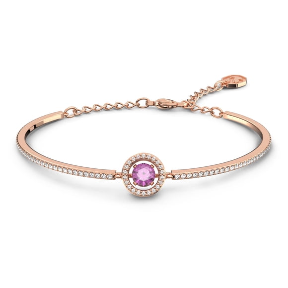 Brazalete Swarovski Sparkling Dance con cristal morado para mujer