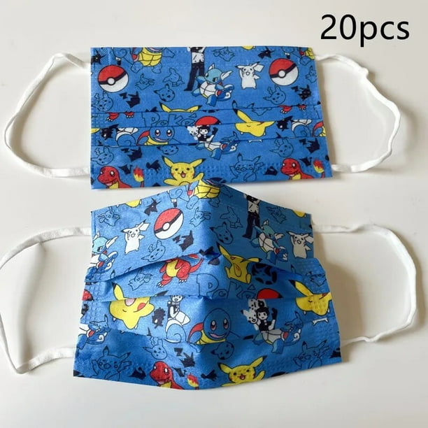 Nuevo estilo Pokemon cara para niños maks desechables filtro tejido máscara protectora antipolvo pikaqiu para niño niña juguete para regalo de Navidad