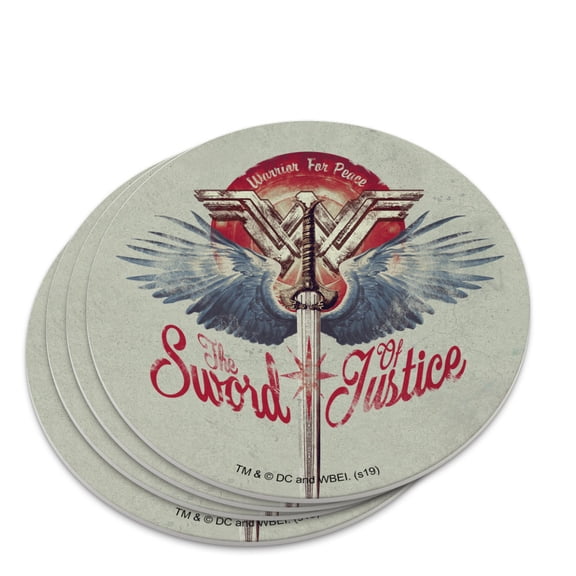 Wonder Woman Movie Sword of Justice Novelty Coaster Set