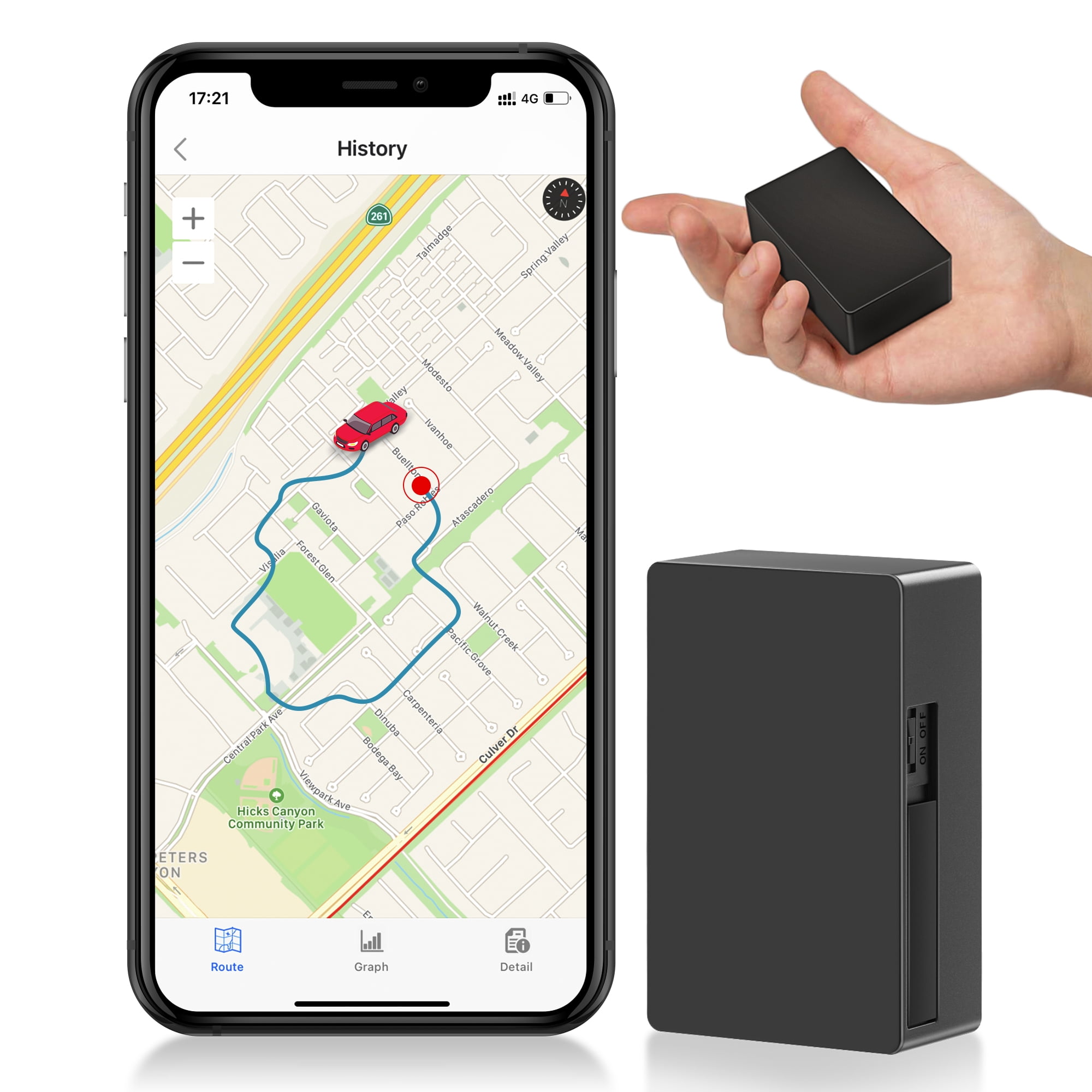 GPS for Vehicles, ABLEGRID GPS Tracking Device with 1 Month Data Plan Included 4G Real-time Small Hidden Magnetic GPS Locator for Car Motorcycle Bike People - Walmart.com