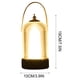 thumbnail image 3 of Lámpara de mesa portátil inalámbrica Birdcage - Lámpara nocturna recargable regulable con control táctil, luz cálida/blanca, batería de 1500mAh, 3 of 3