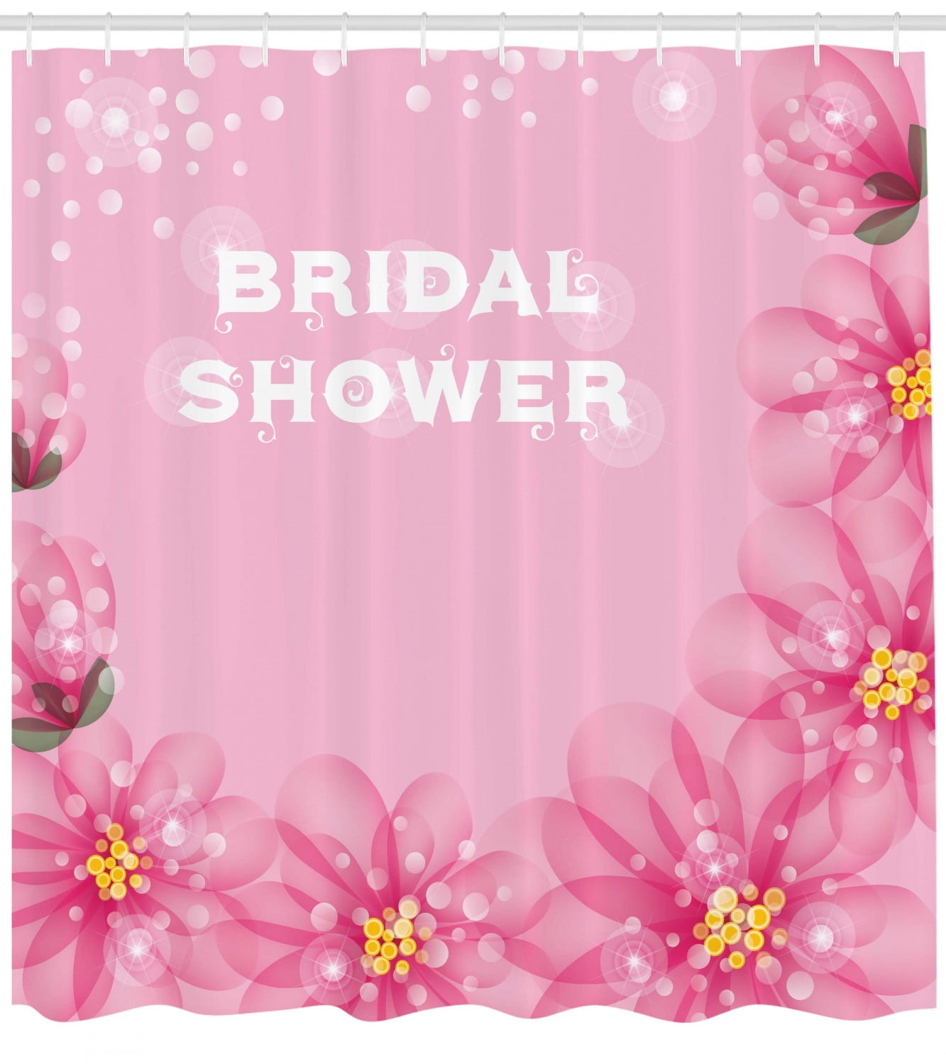 Bridal Shower Decorations Shower Curtain Asian Flowers With
