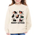 thumbnail image 3 of CPNG Girls and Boys Christmas Sweatshirt Cute Printed Crewneck Long Sleeve Pullover Sweatshirts Casual Daily Pullover Top, 3 of 5